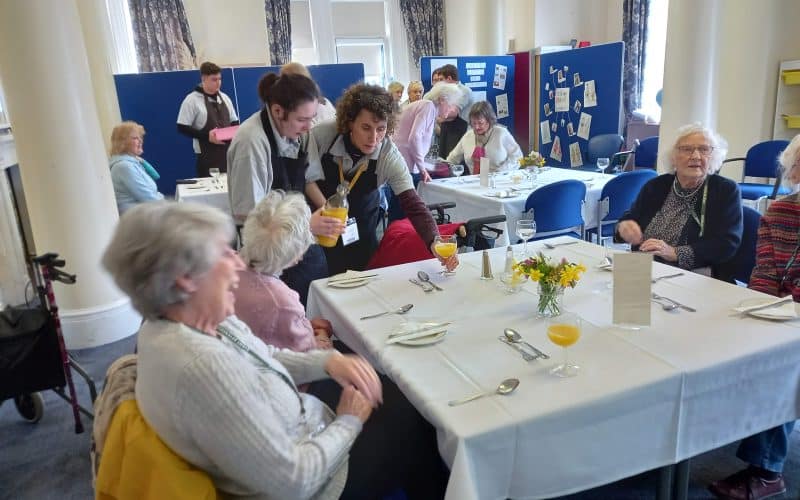Worcestershire students cook up a storm in new kitchen facilities for community lunch initiative